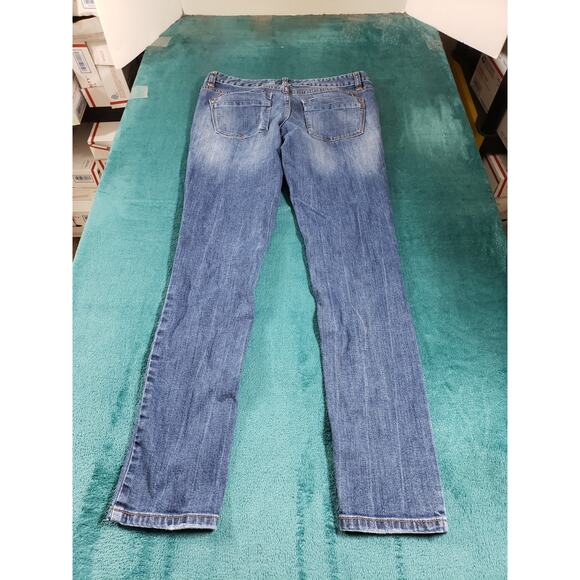 Mossimo Jeans Size 2 Short Womens Blue Stretch Denim Pants Mid Rise Skinny - Picture 10 of 11